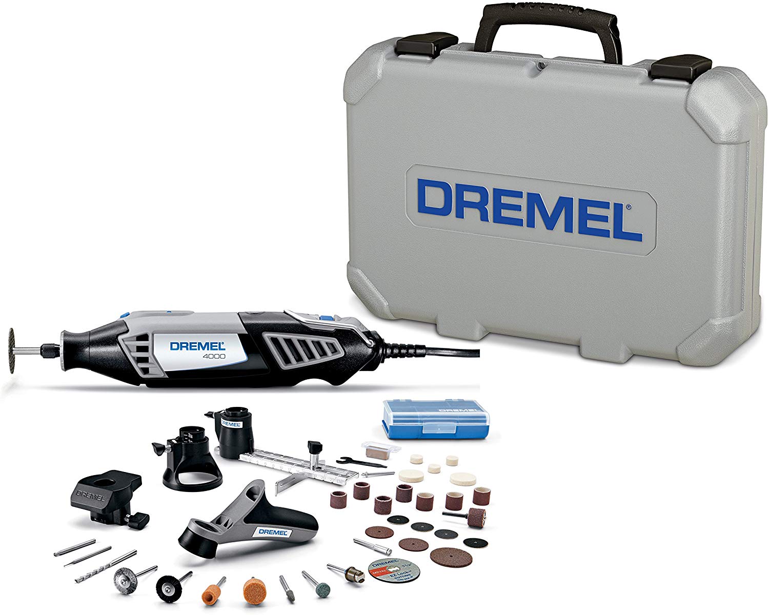 Dremel 4000 39-Piece Variable Speed Corded 1.6-Amp Multipurpose Rotary Tool with Hard Case