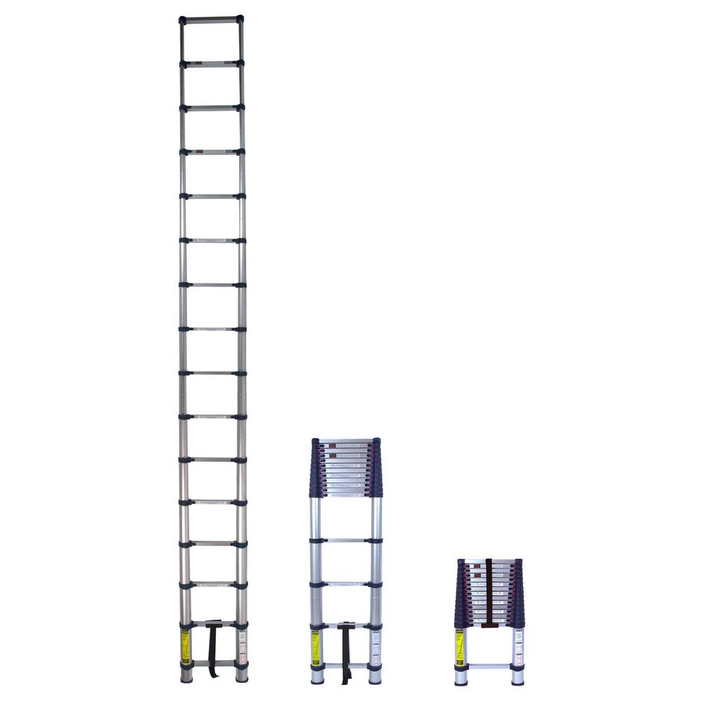 15.5 ft. Telescoping Aluminum Extension Ladder